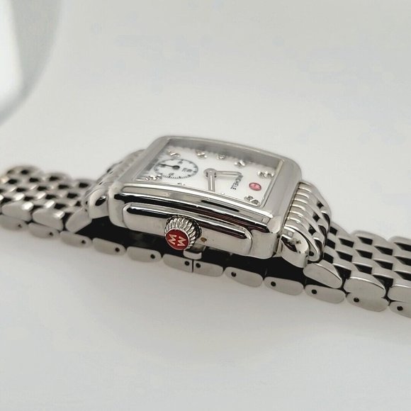 Michele Ladies Mini Deco with Diamond Dial (7635) - Picture 7 of 13